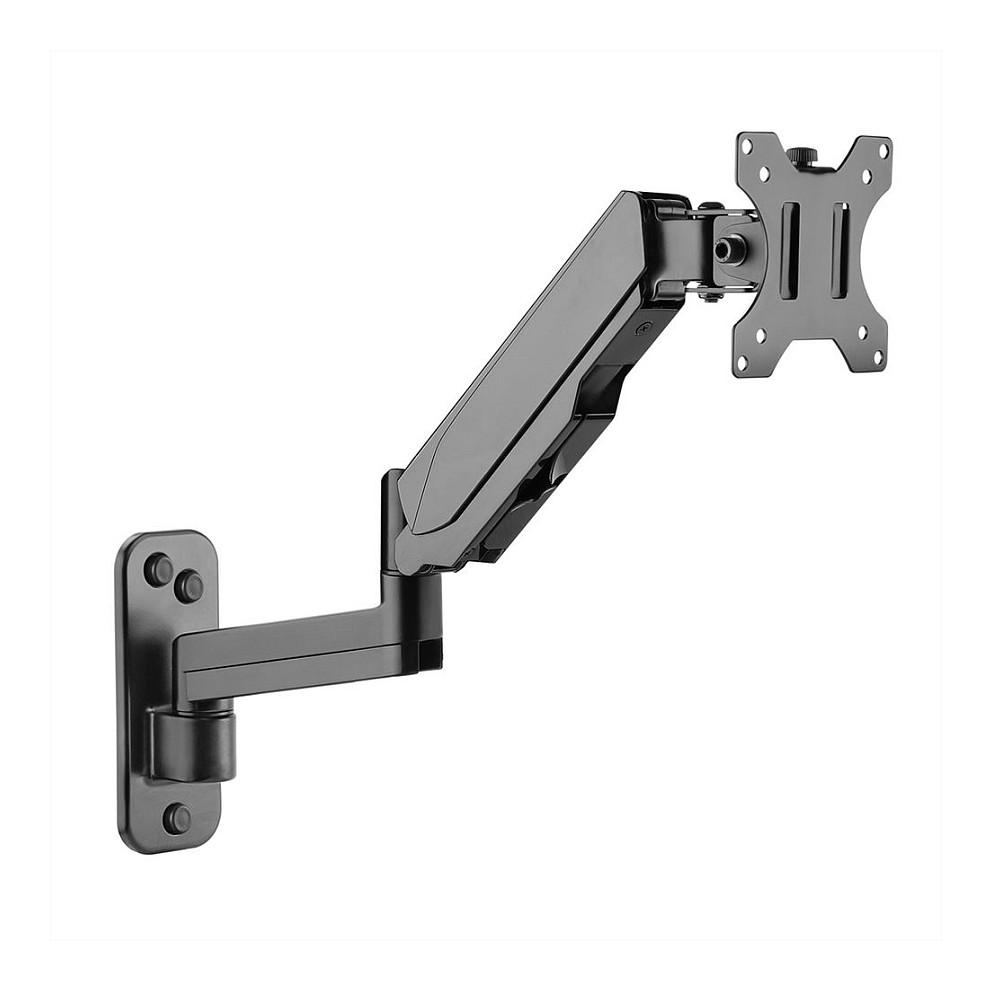 Mbajtëse Muri për Monitor VALUE 17.99.1191 / 1 Monitor / 17"-32" / 8kg / Gas Spring / 5 Nyje / Tilt ±35° / Swivel 180° - Zezë