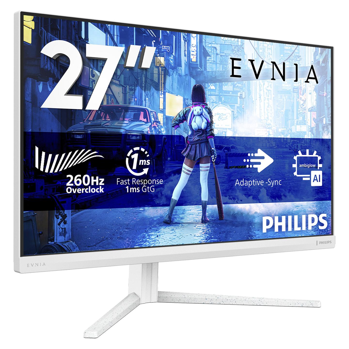 Monitor Gaming Philips Evnia 27M2N5201P/00 / 27" / Full HD Fast IPS / 260Hz / 1ms / HDMI+DP - Bardhë - 2