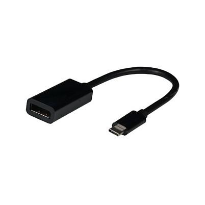 Adapter Video EFB Elektronik EBUSBC-DP-8K60, USB-C në DisplayPort 1.4, 8K 60Hz, 0.2 m - Zezë