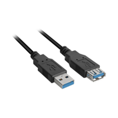 Kabllo Zgjatues USB 3.0 / 1.0m - Zezë - 1