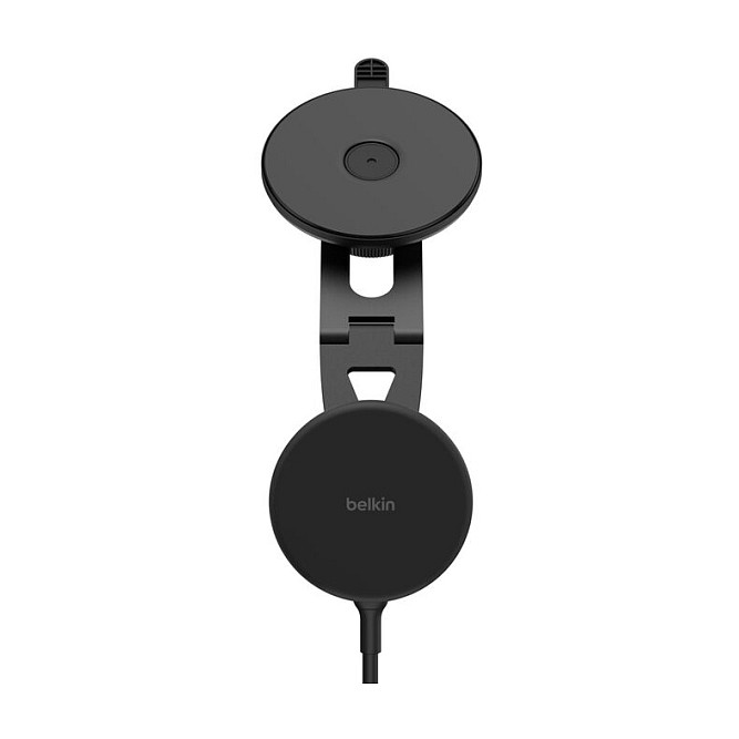 Mbajtëse telefoni për Veturë Belkin BoostCharge WIC013HQBK / Qi2 / Karikim pa kabllo 15W / Mbajtëse Magnetike - Zezë