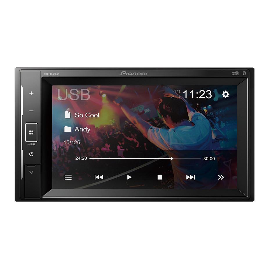 Radio multimedia për veturë Pioneer DMH-A240DAB, 2 DIN, ekran me prekje 6.2", DAB+, FM, Bluetooth, USB, 4 × 50 W - Zezë - 2