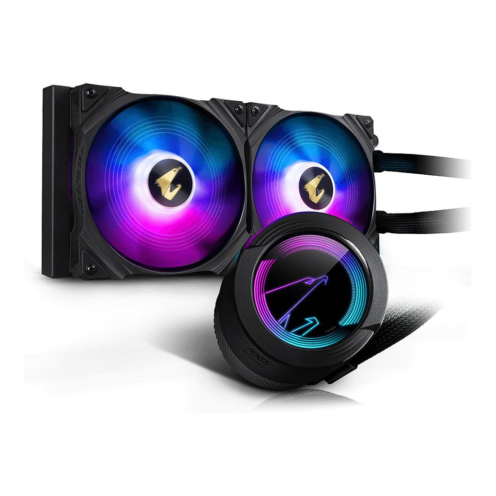 Ftohës për Procesor Gigabyte AORUS WATERFORCE 280, 280mm, 2x140mm, ARGB, LGA1851/1700/1200/115X, AM5/AM4 - Zezë
