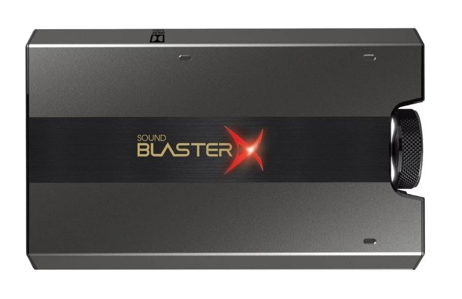Karta të Zërimit Creative Sound BlasterX G6 / 70SB177000003 / USB-C / 7.1 / DAC 32-bit 384kHz / 130dB / Xamp – Zezë - 1