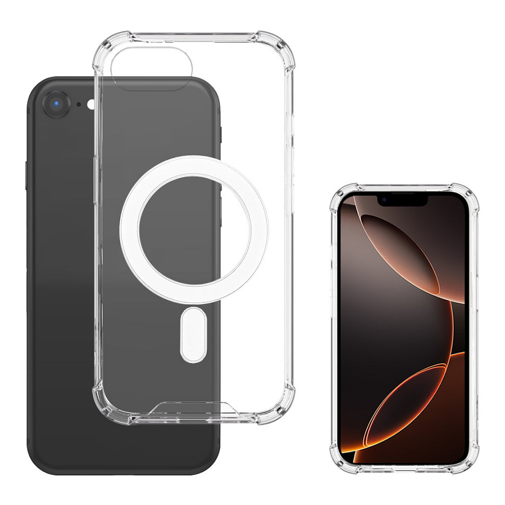 Aksesorë për telefon 4smarts Hybrid Ibiza / Case / MagSafe / iPhone 17e / iPhone 16e - Transparente