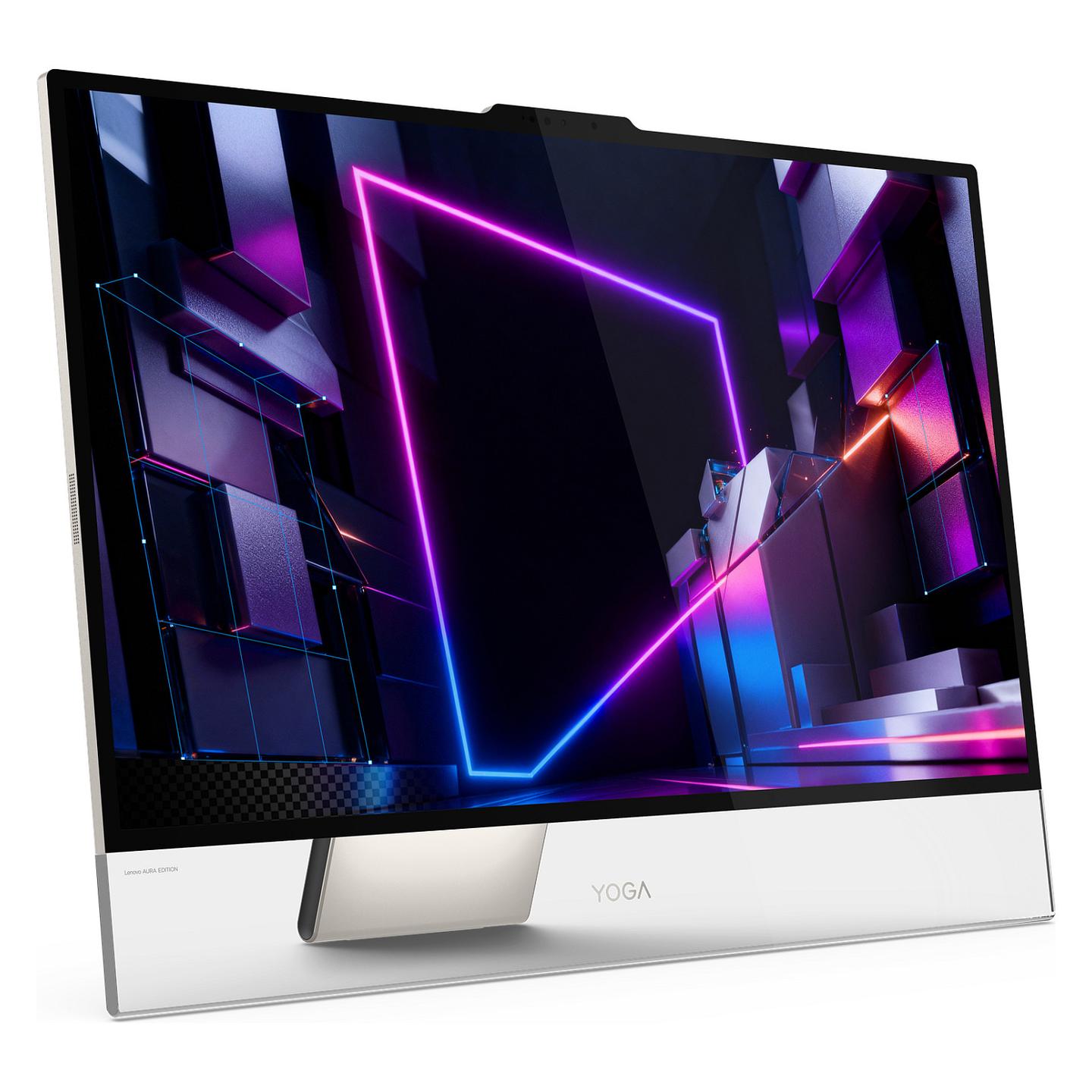 AIO Lenovo Yoga AIO 32IPH11, Core Ultra X7 358H, 32GB LPDDR5X, 2TB, 31.5" 4K OLED, Intel Arc B390 Graphics, Tastierë & Maus - Krem - 4