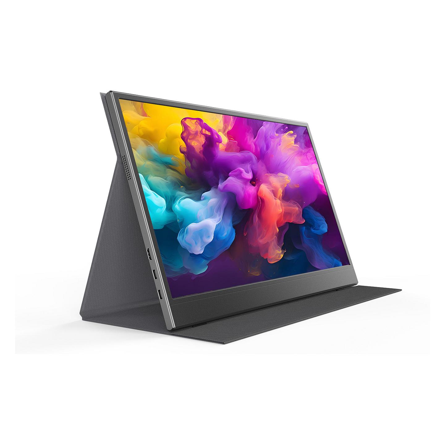 Monitor Portativ Denver PMO-15604 / 15.6" / Full HD IPS / 60Hz / 30ms / USB-C+Mini HDMI+3.5mm Audio - Zezë - 2