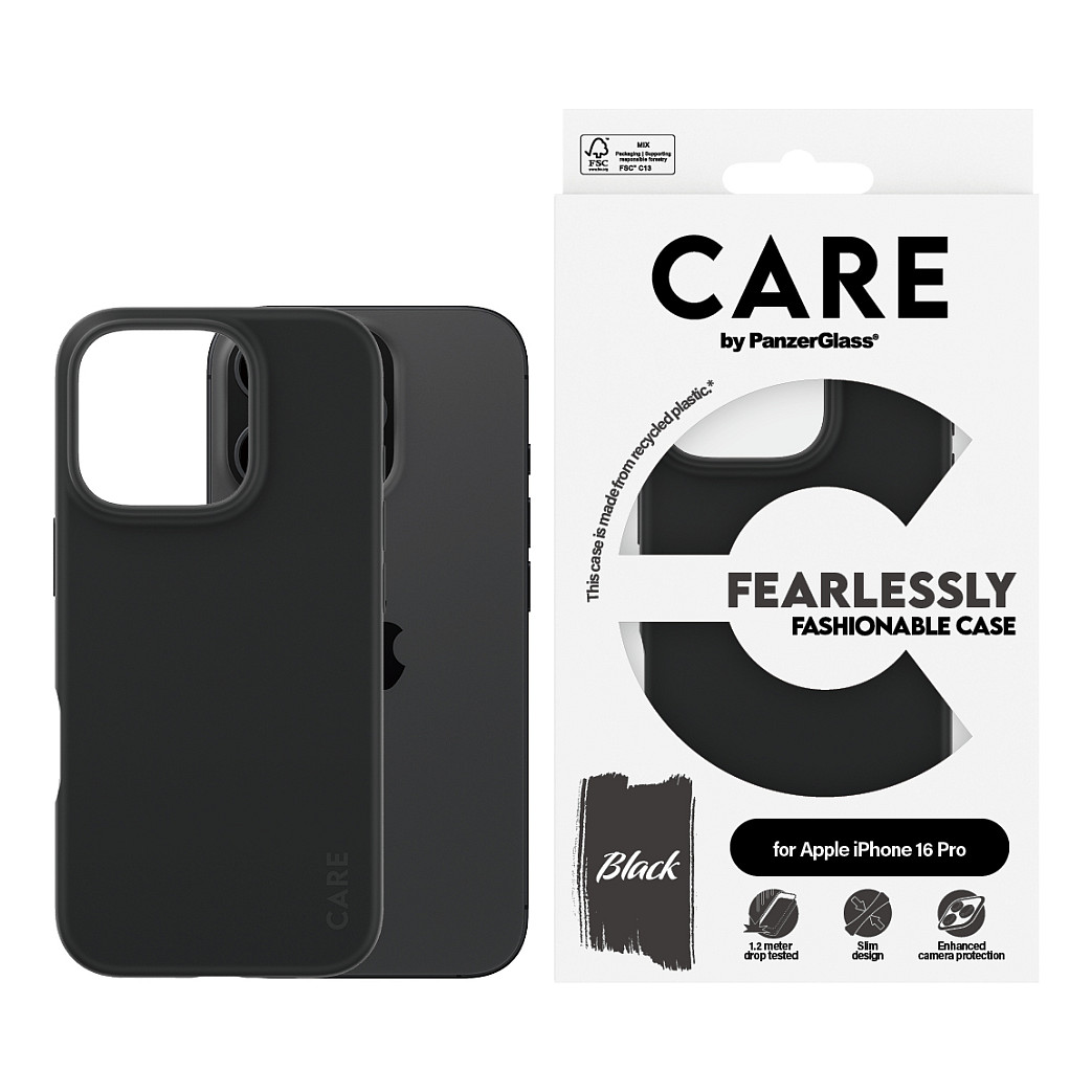 Aksesorë për telefon CARE / Case Fashion / iPhone 16 Pro - Zezë - 2