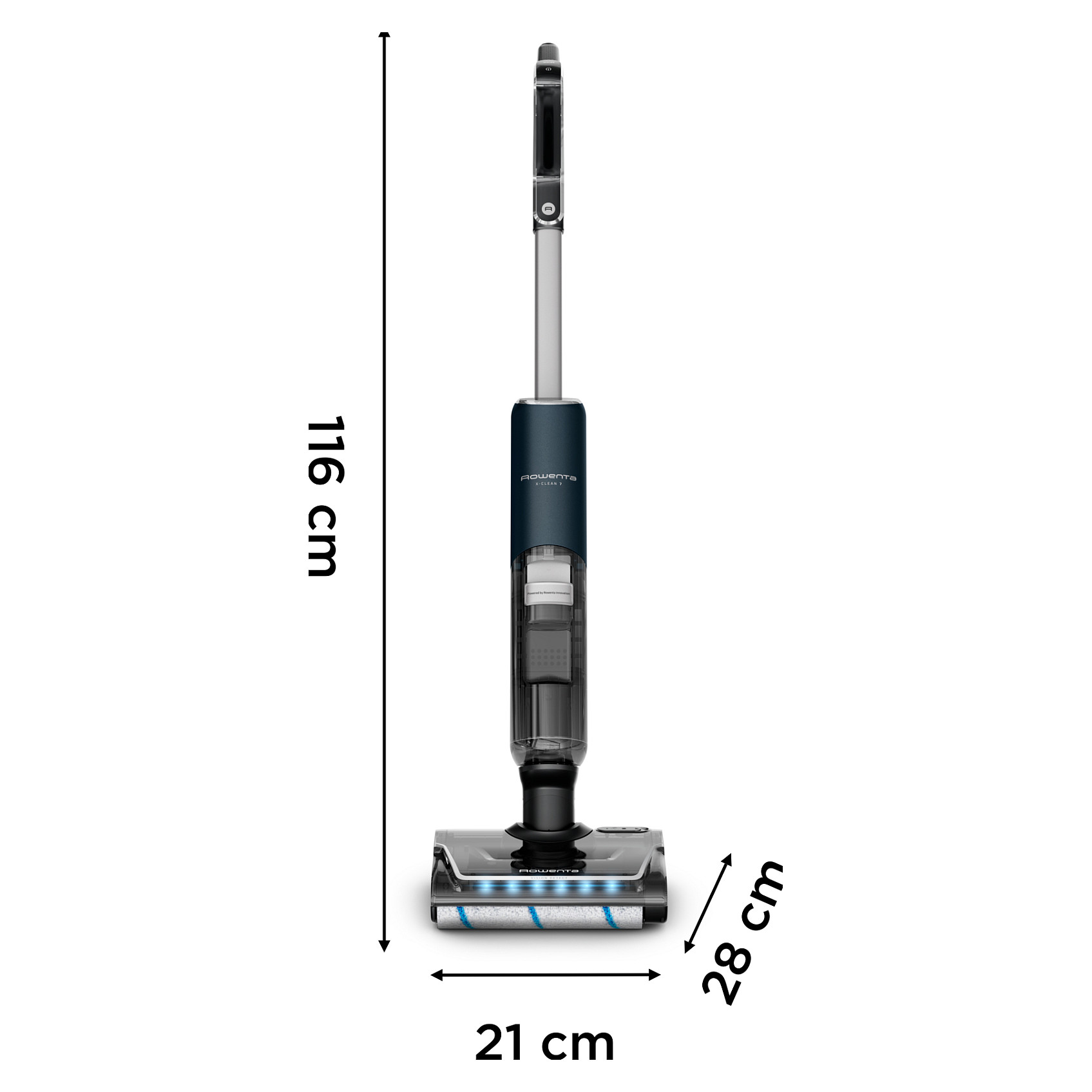 Fshesë Robotike Rowenta X-Clean 7 (wet & dry vacuum robot) - Blu e errët / Krom - 4