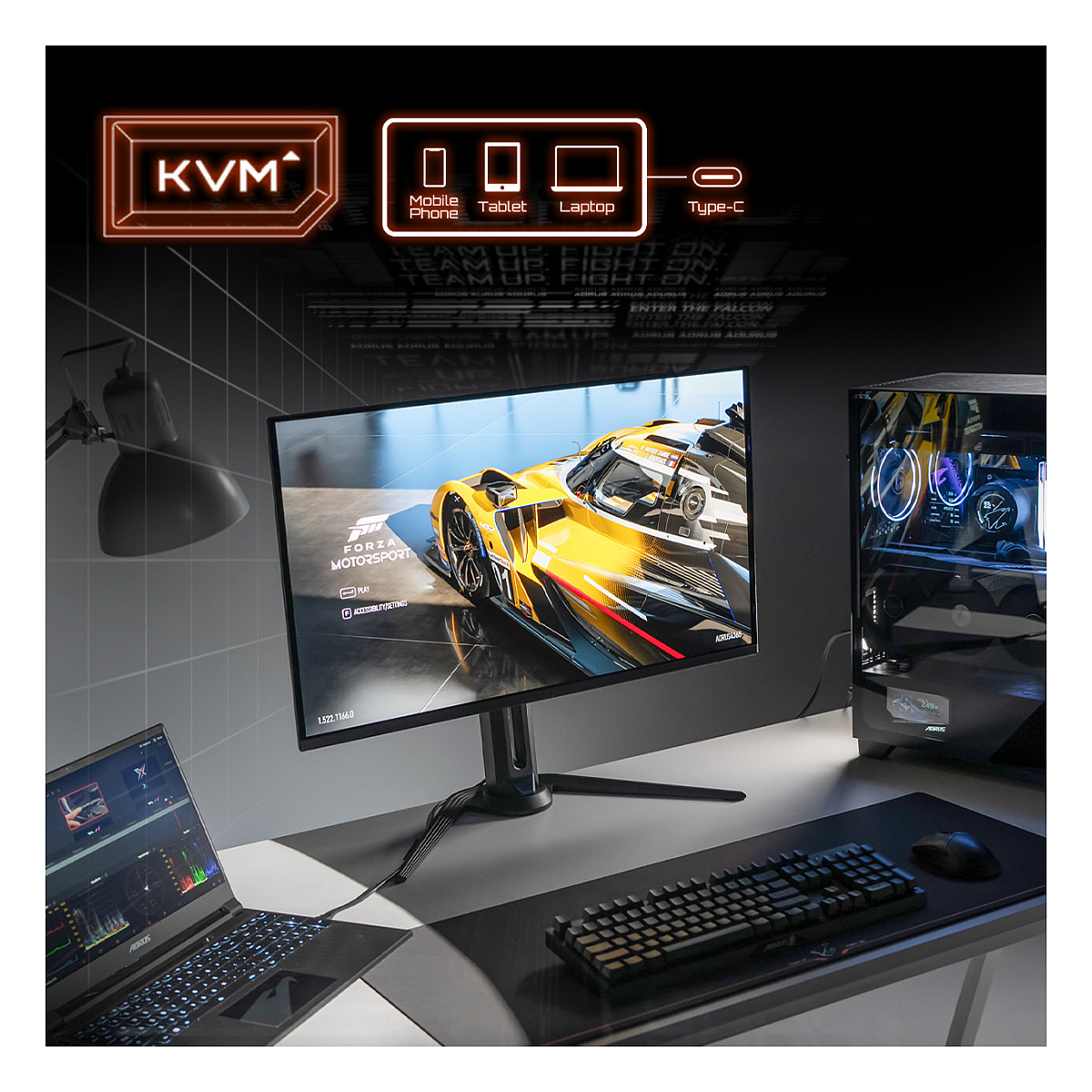 Monitor Gaming Gigabyte Aorus FO32U / 31.5" / 4K Ultra HD OLED / 165 Hz / 0.03 ms / HDMI+USB+DP - Zezë - 15
