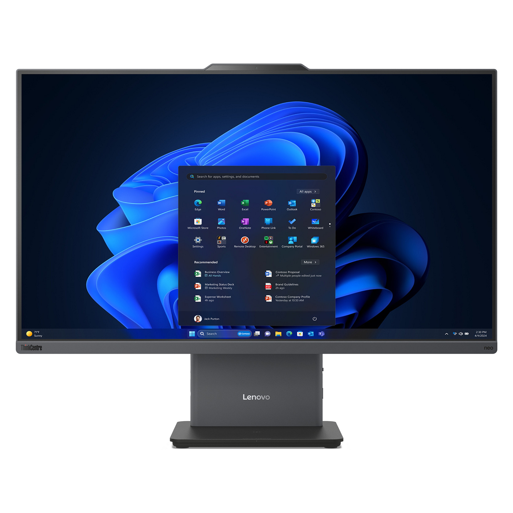 AIO Lenovo ThinkCentre neo 50a 27 Gen 5 / i7 / 16GB DDR5 / 512GB SSD / 27' Full HD IPS / Intel UHD Graphics / Webcam / - Gri