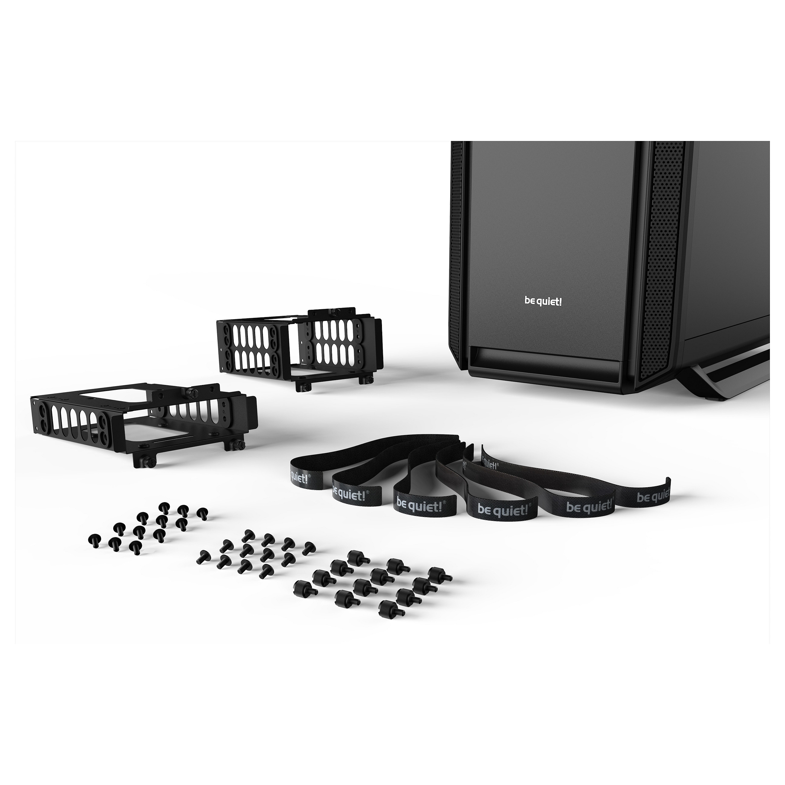 Kasë PC be quiet! Silent Base 802 / Midi Tower / E-ATX + ATX / 2x 140mm + 1x 140mm Fan / Airflow + Silent - Zezë - 11