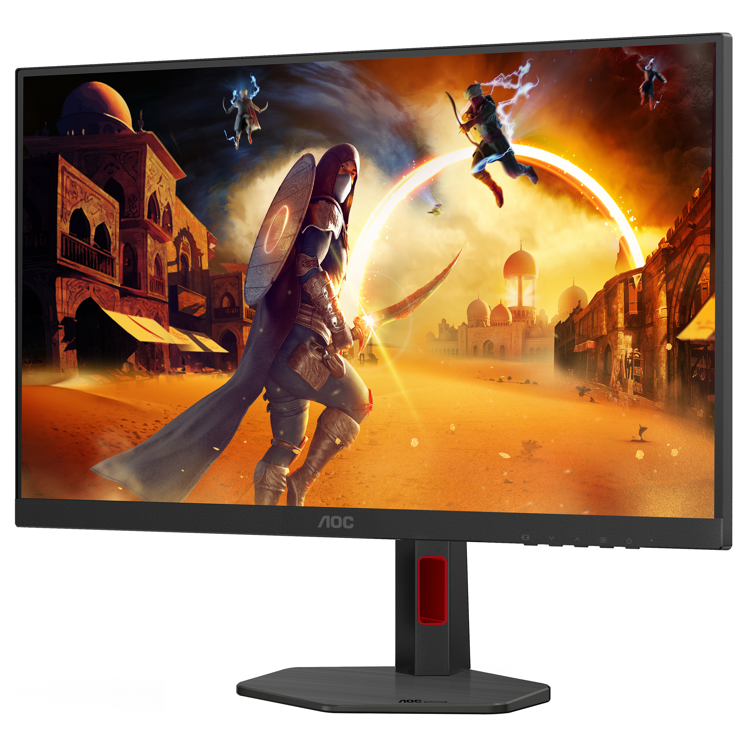 Monitor Gaming AOC U27G4R / 27"/ 4K Ultra HD Fast IPS / W-LED / 320Hz / 1ms / HDMI+DisplayPort - Zezë/Kuqe - 6
