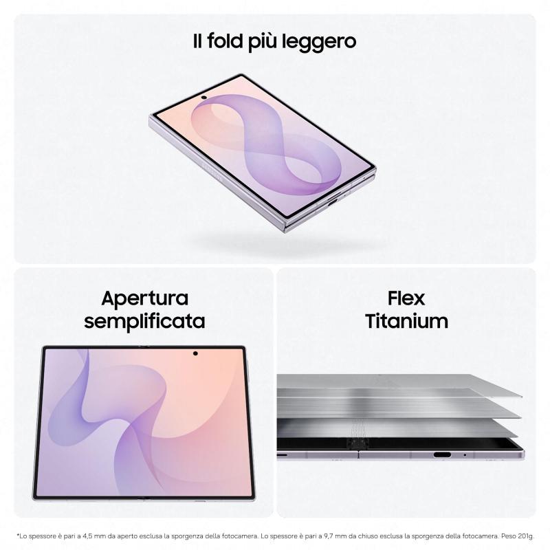 Telefon Samsung Galaxy Z Fold8, 7.6", 12GB, 512GB, Snapdragon 8 Elite Gen 5 for Galaxy, Dual SIM, 5G - Bardhë - 3