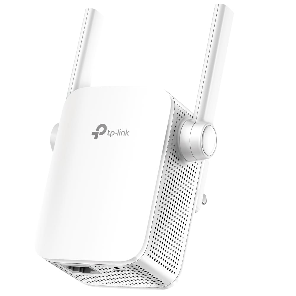 Wi-Fi Range Extender TP-Link AC750 / Wall Plugged / 433Mbps në 5GHz dhe 300Mbps në 2.4GHz / 1× 10/100Mbps Ethernet Port (RJ45) / 2 x external antenna / 100-240V / 50/60Hz / I bardhë