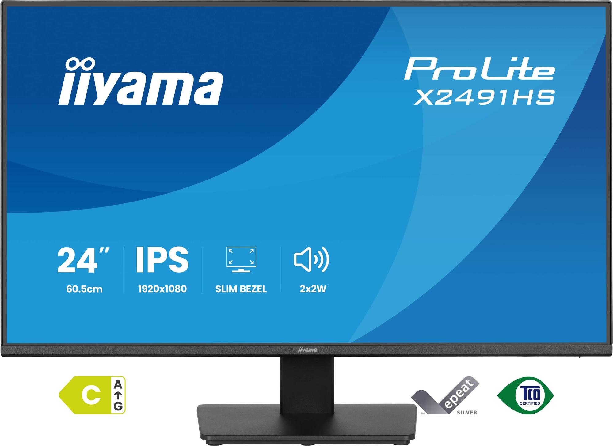 Monitor iiyama ProLite X2491HS-B1 / 23.8" / Full HD IPS / 100Hz / 0.4ms / HDMI+DisplayPort - Zezë