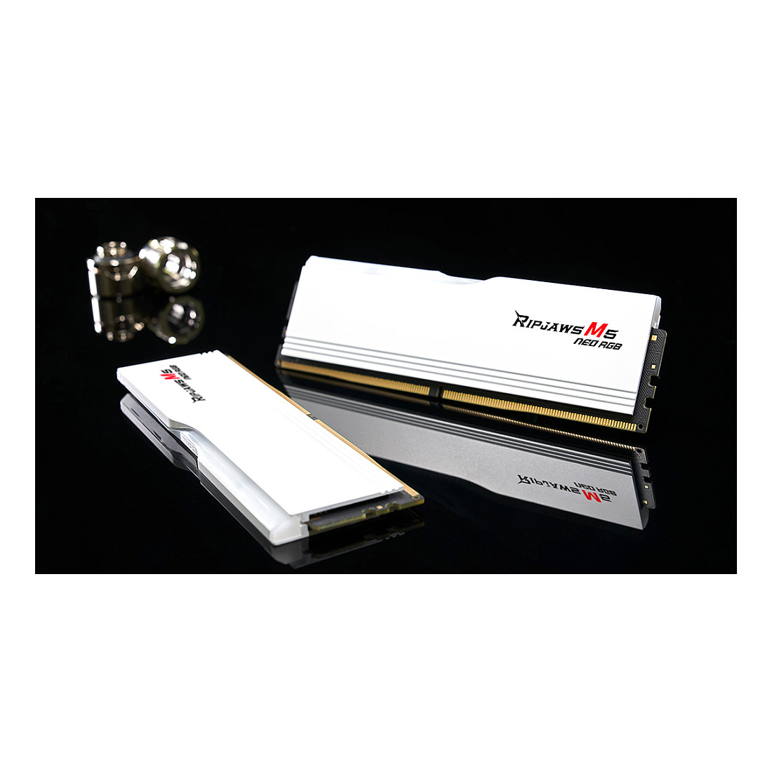 RAM Memorie G.SKILL Ripjaws M5 Neo RGB DDR5-6000 CL28 / 64GB (2x32GB) / DIMM / Kit / AMD EXPO - Bardhë - 5