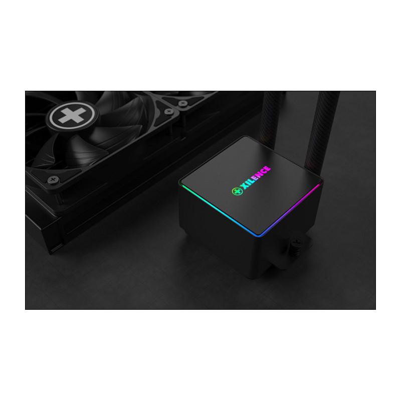 Ftohës për Procesor Xilence LiQuRizer RGB XC982, 240mm, 300W TDP, 2x120mm, ARGB - Zezë - 8