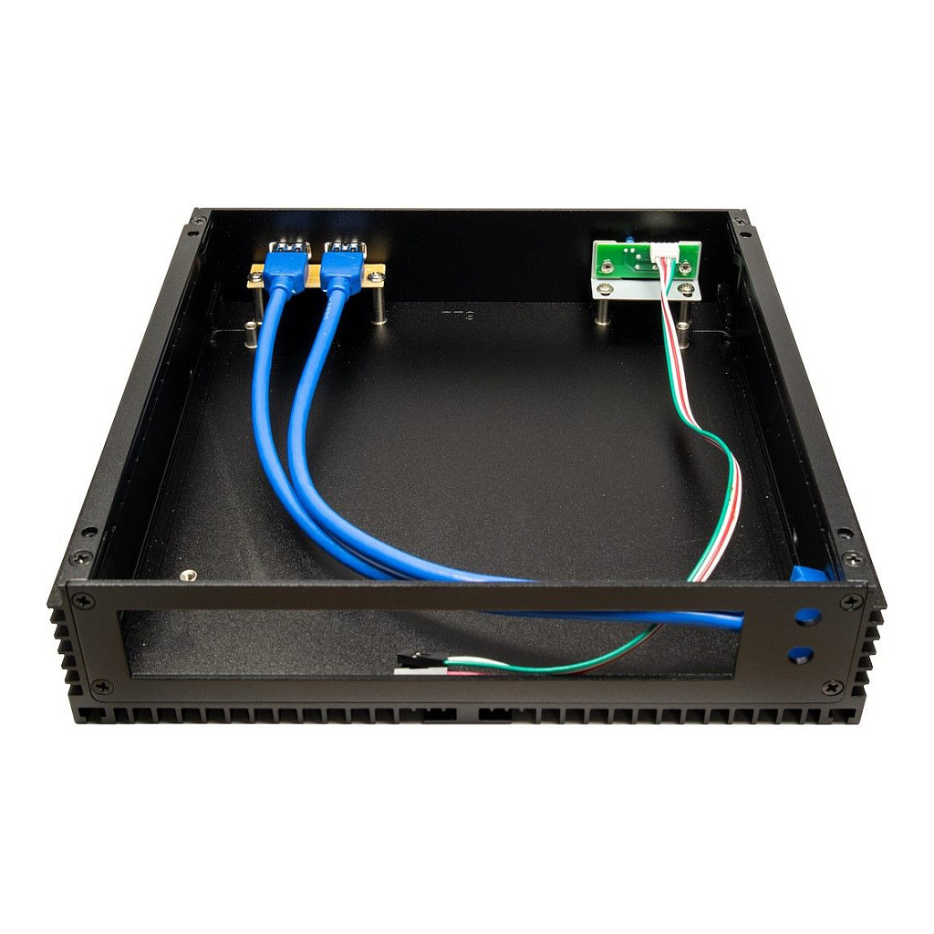 Kasë PC Inter-Tech IP-40 / USFF / Thin Mini-ITX / 2x USB 3.0 / 1x 2.5" Bay / Pasive - Zezë - 5