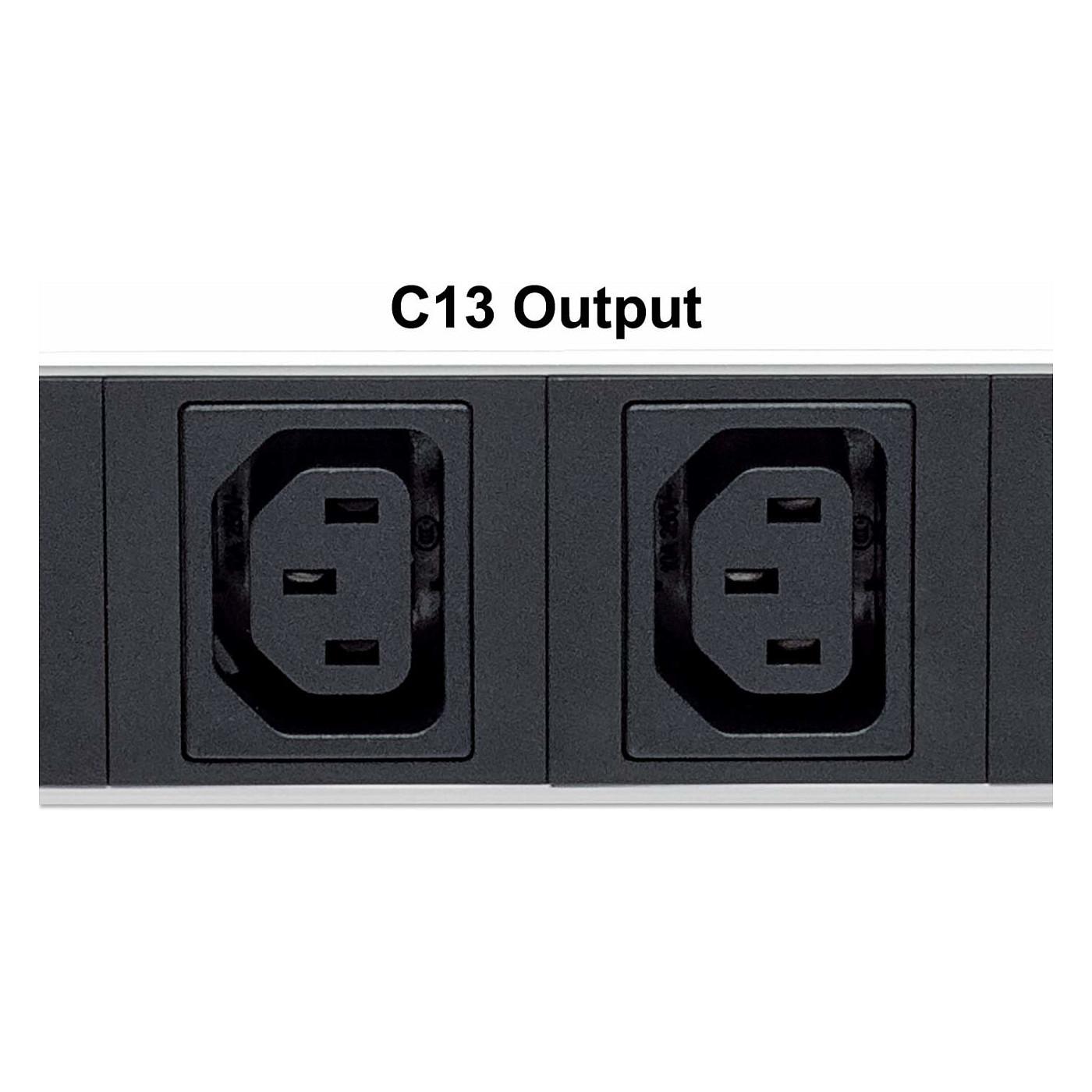 PDU Inteligjente Intellinet 163682 / 19" / 1U / 8x C13 / C20 / 90-240 V / 20 A - Zezë - 5