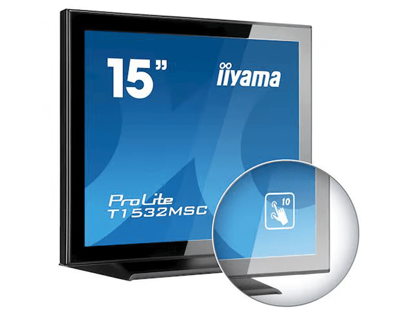 Monitor Iiyama ProLite T1532MSC-B5AG / 15″ / XGA TN Touch / 60 Hz / 8 ms / HDMI + DisplayPort + VGA - Zezë - 2
