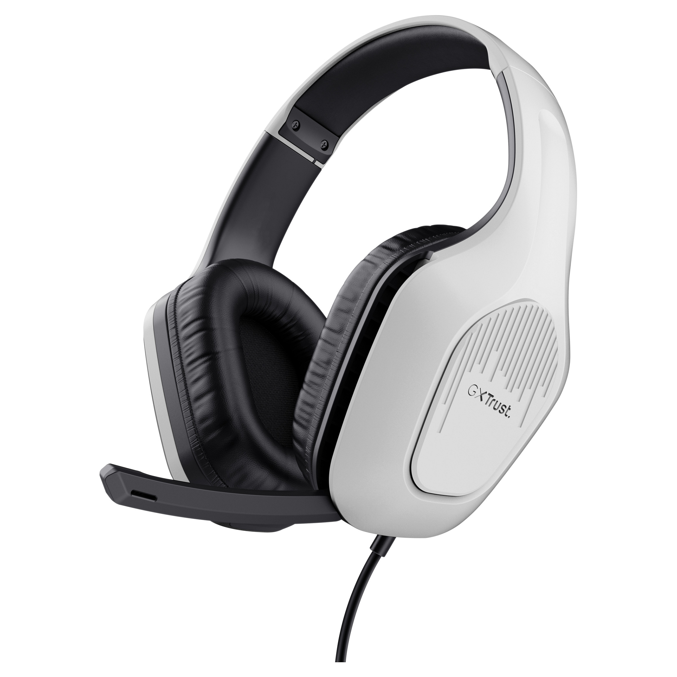 Kufje Gaming Trust GXT 415W Zirox / Wired / 3.5mm / 50mm / Mikrofon – Bardhë