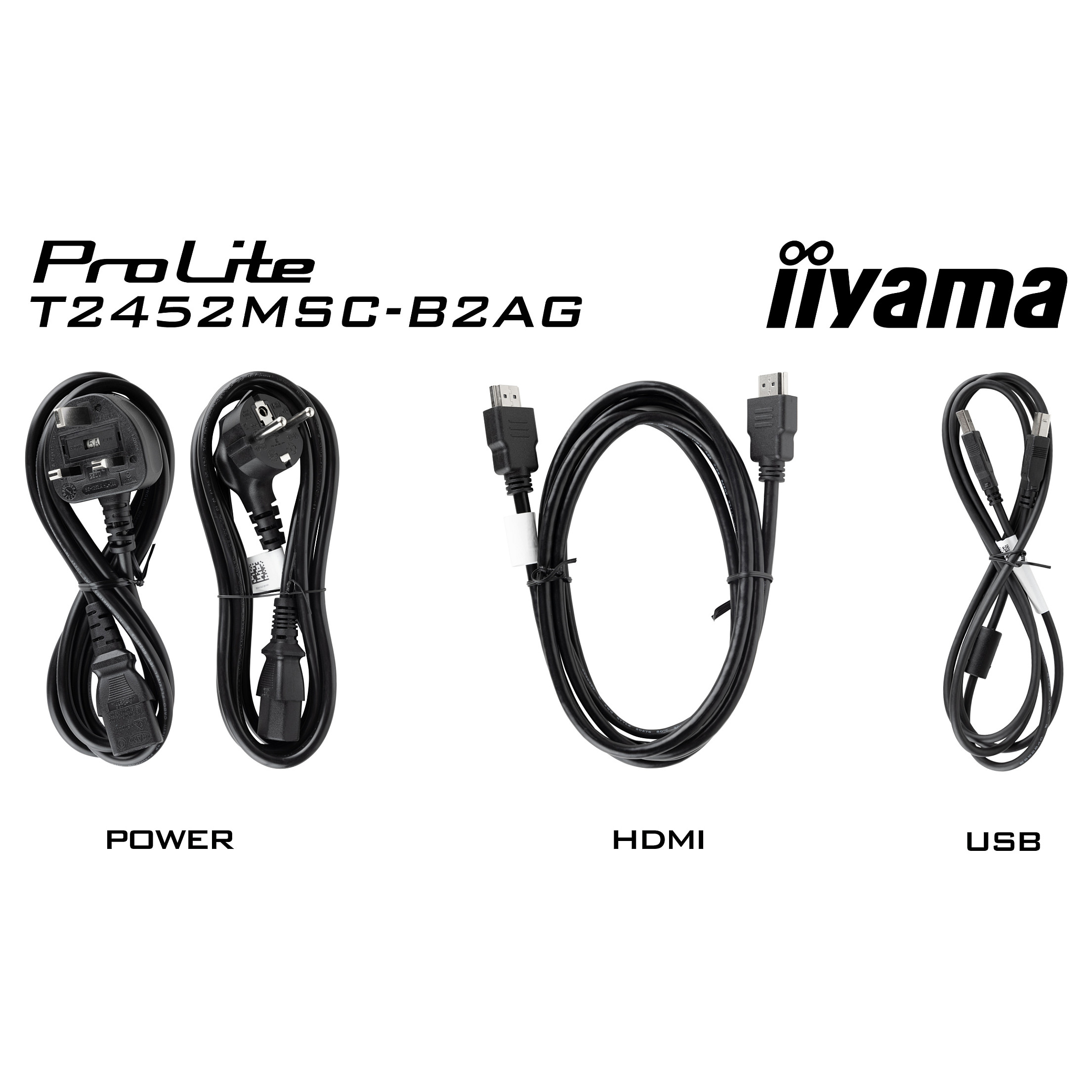 Monitor iiyama ProLite T2452MSC-B2AG / 24"/ Full HD IPS / Touch / 120Hz / 5ms / HDMI+DP+USB - Zezë - 18