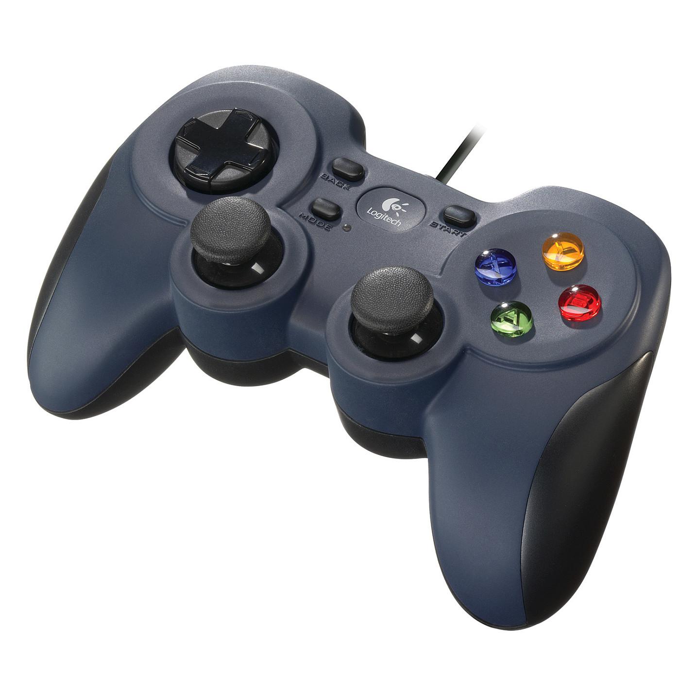 Kontroller për PC Logitech G F310 / Wired / USB / 10 Butona / 2 Joystick-e Analoge / 1.8m – Zezë/Blu