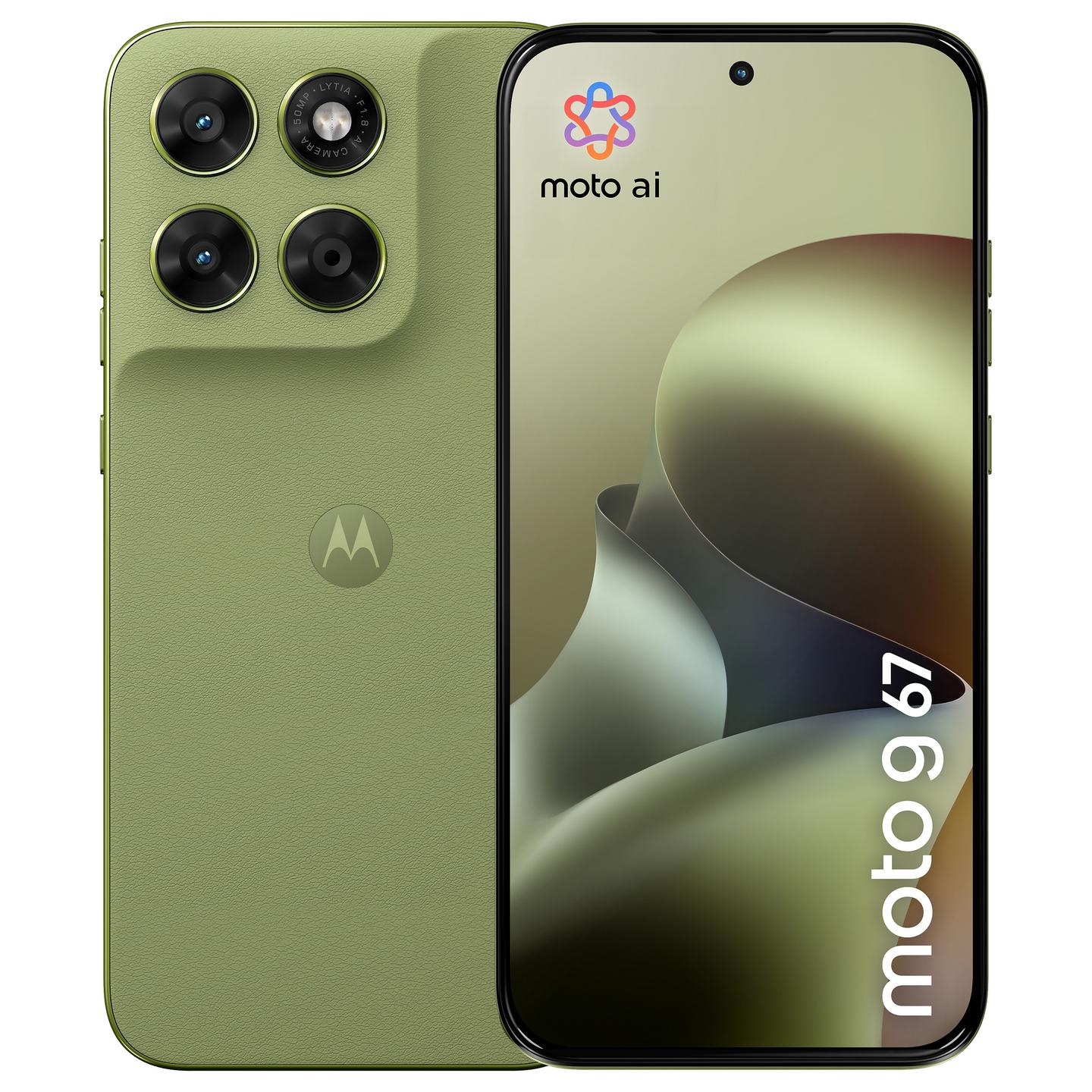 Telefon Motorola moto g67 / 4GB / 256GB / 5G / Hybrid Dual SIM - Gjelbër