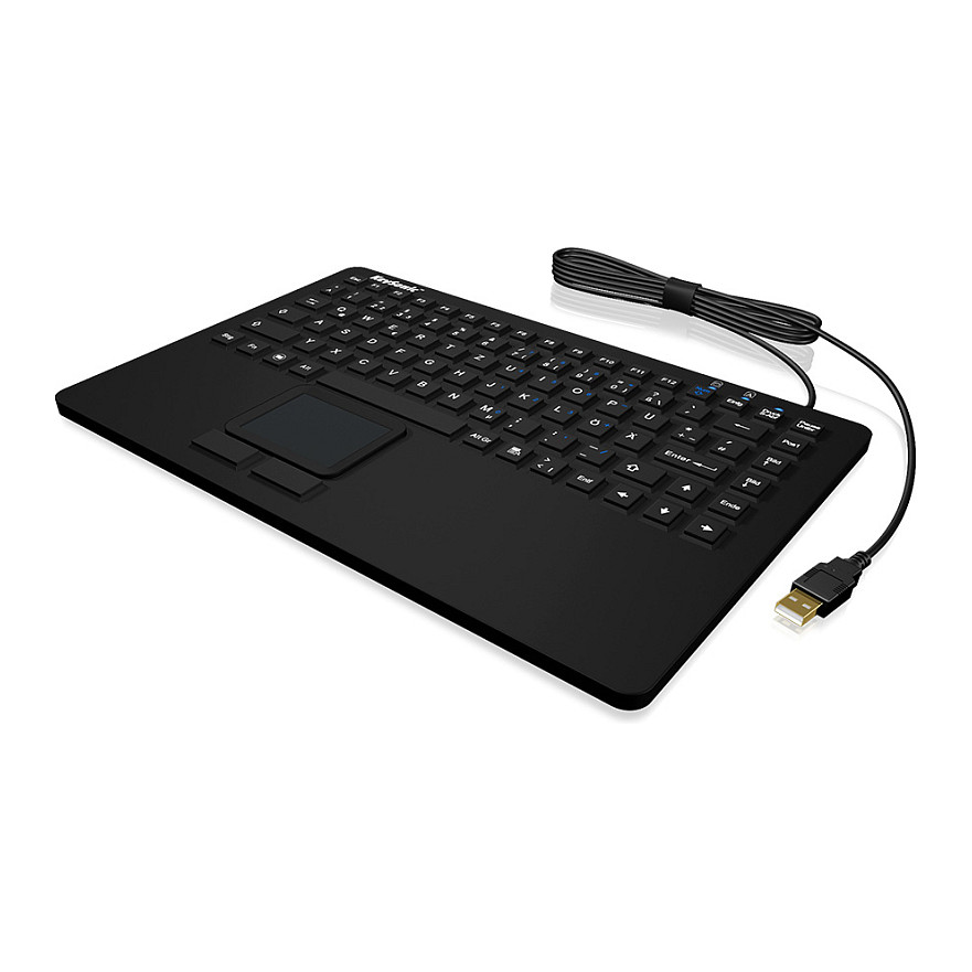 Tastierë me kabllo KeySonic KSK-5230 IN (US) / QWERTY / 87 Taste / USB - Zezë