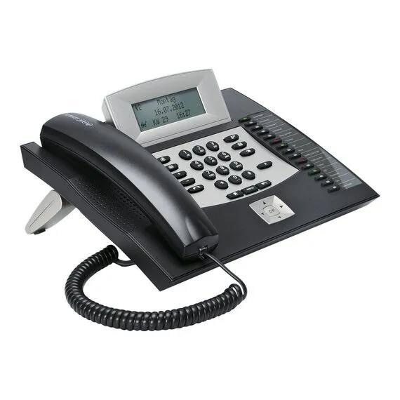Telefon ISDN Auerswald COMfortel 1600, 15 Taste të Programueshme, LCD Touch, S₀/UP₀, 1,600 Kontakte - Zezë, Bardhë