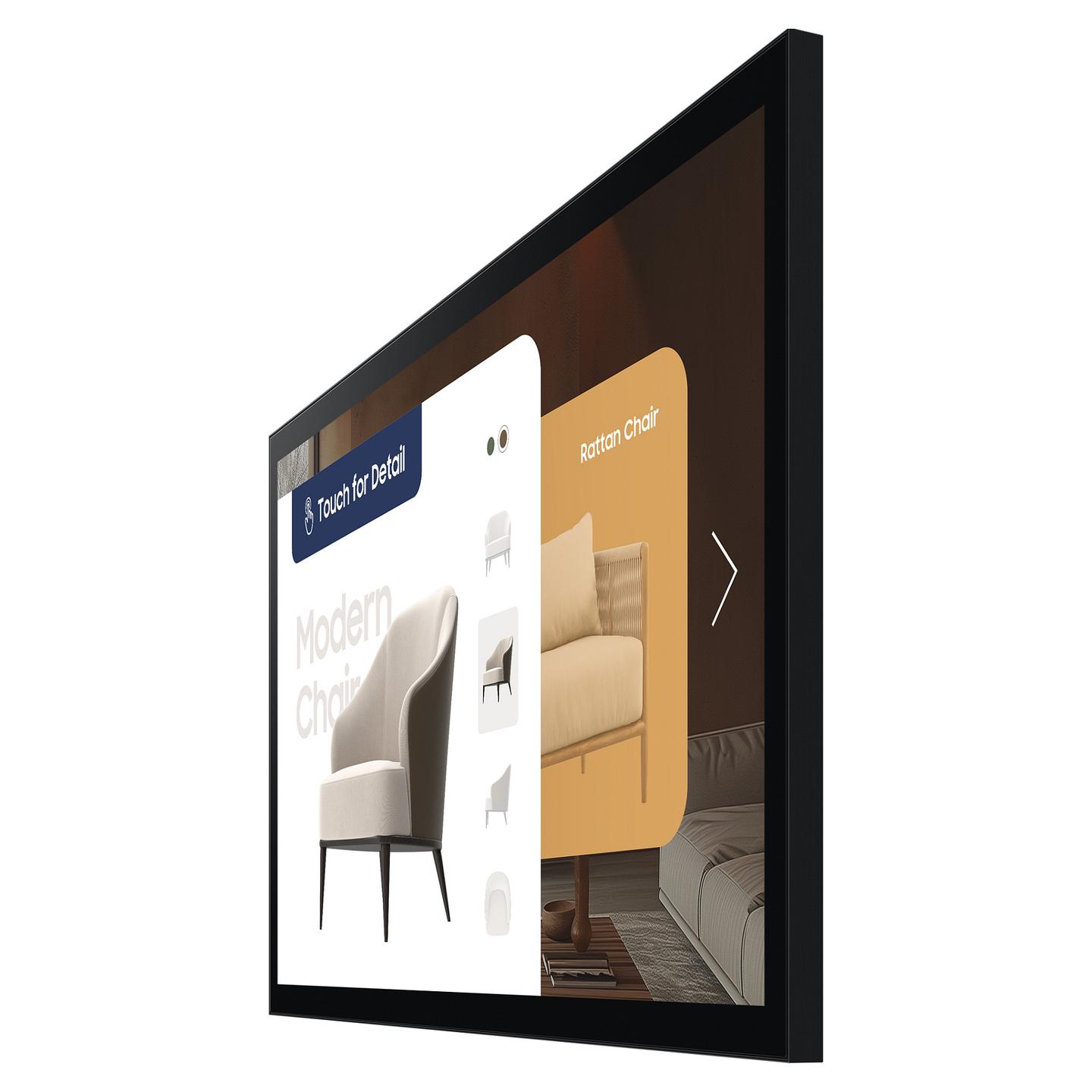 Digital Signage Samsung QM32C-T, 32", Full HD, VA, Touch, 300 nits, 3× HDMI, 2× USB - Zezë - 3