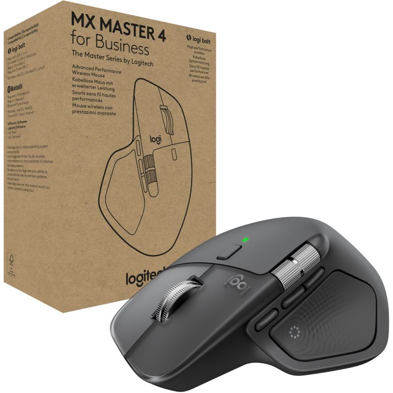 Maus pa Kabllo Logitech MX Master 4 for Business Wireless - Grafit