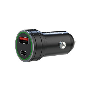 Adapter Telefoni për Veturë MediaRange MRMA120 / 30W / USB-A / USB-C / QC 3.0 / PD 3.0 - Zezë