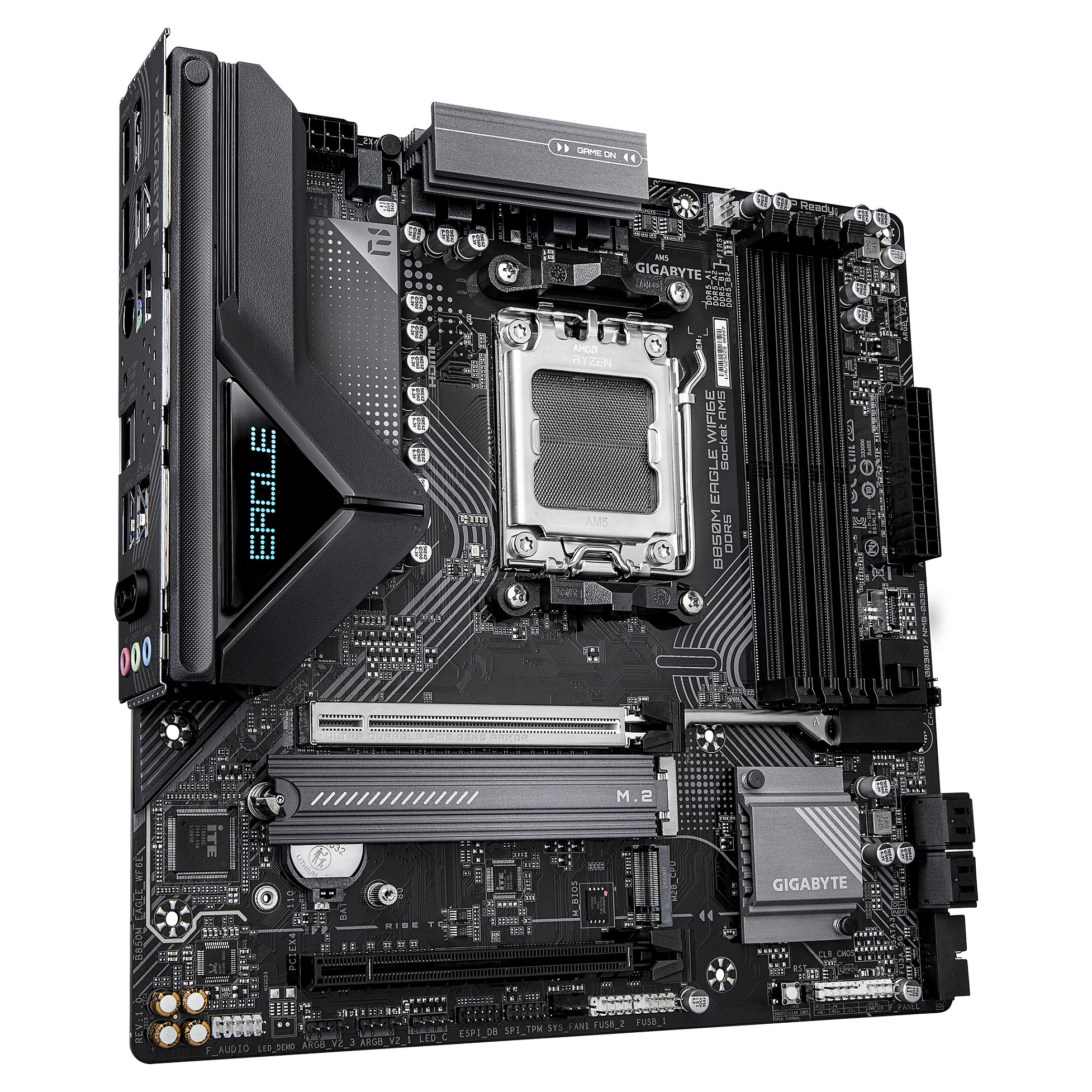 Pllakë Amë AMD AM5 Gigabyte B850M Eagle WiFi6E / DDR5 / mATX / HDMI+DP - 3