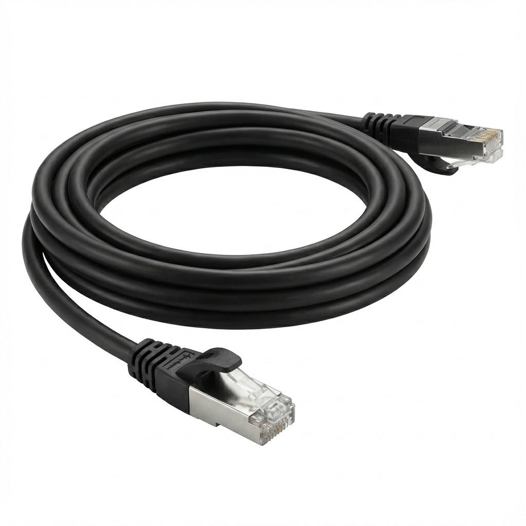 Kabllo për Rrjet (UTP) SHARKOON, Cat7a, S/FTP, RJ-45, 10 m - Zezë
