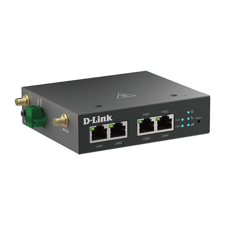 Ruter D-Link DWM-314-TP/E, 4G LTE Cat 4, 150Mbps, 4× Fast Ethernet, 2× PoE 802.3at, Nano-SIM - Zezë - 2