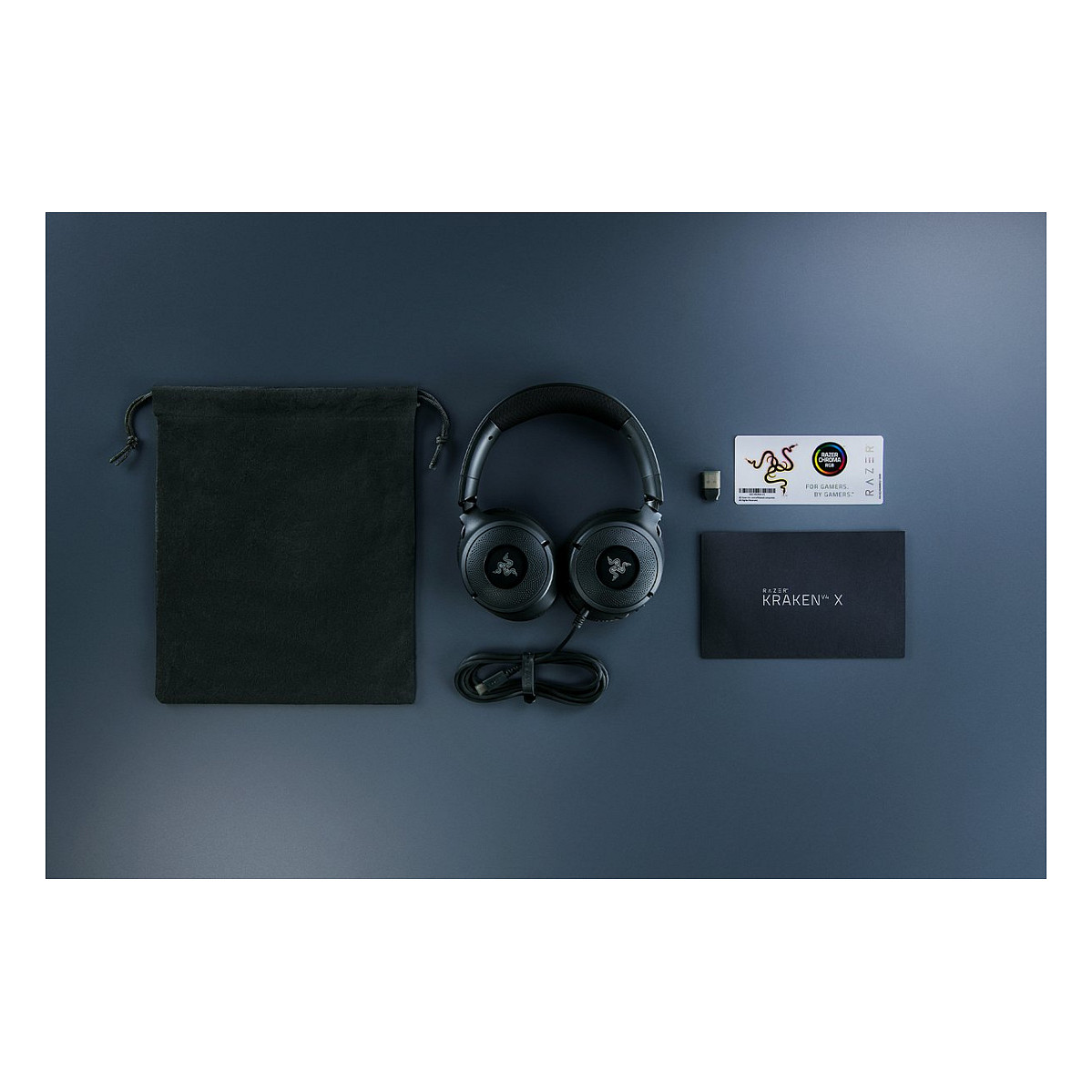 Kufje Gaming Razer Kraken V4 X / Wired / USB Type-C / 40mm / 7.1 Surround / Mikrofon - Zezë - 9