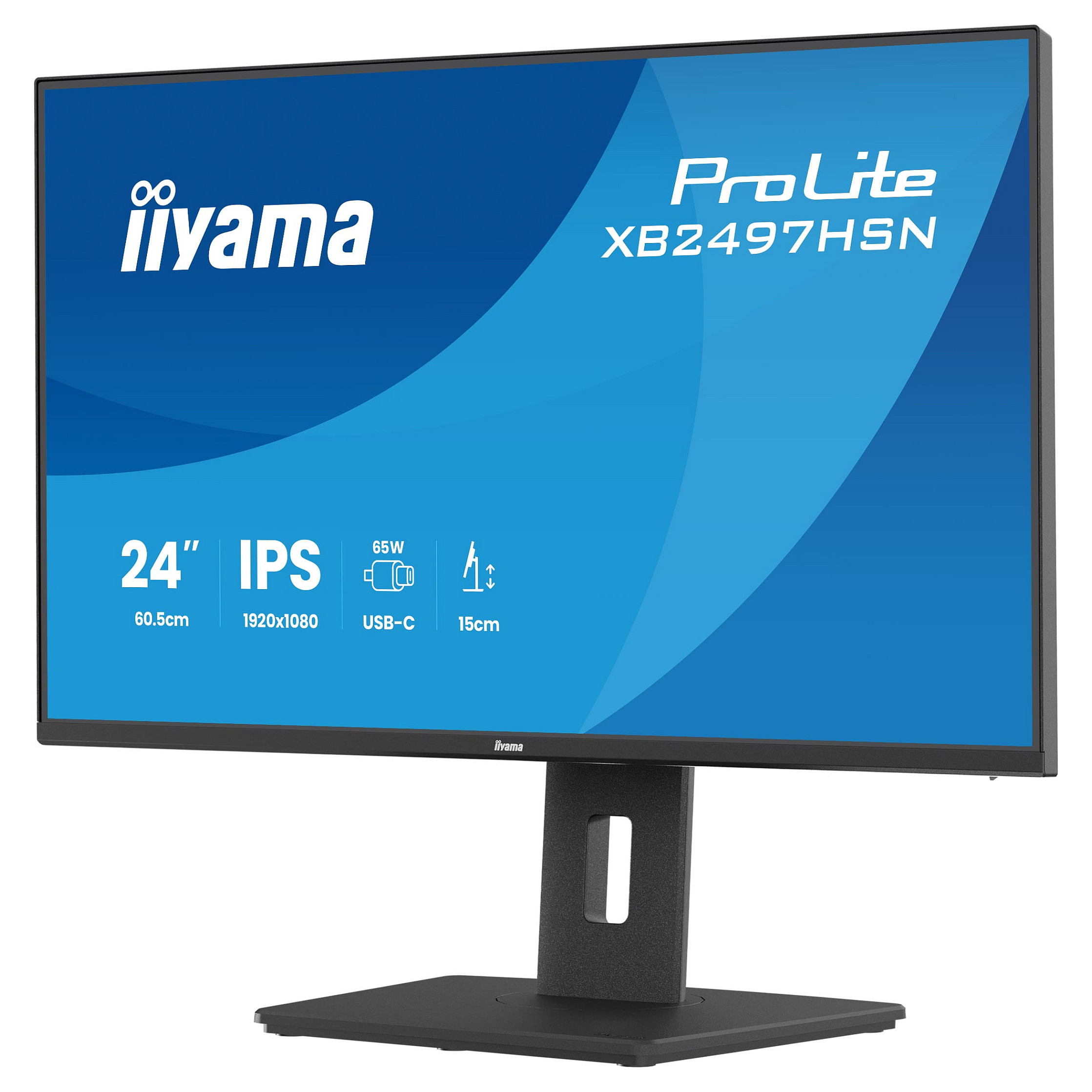Monitor iiyama ProLite XB2497HSN-B1 / 23.8"/ Full HD IPS / LED / 100Hz / 1ms / HDMI+USB+DP - Zezë - 6