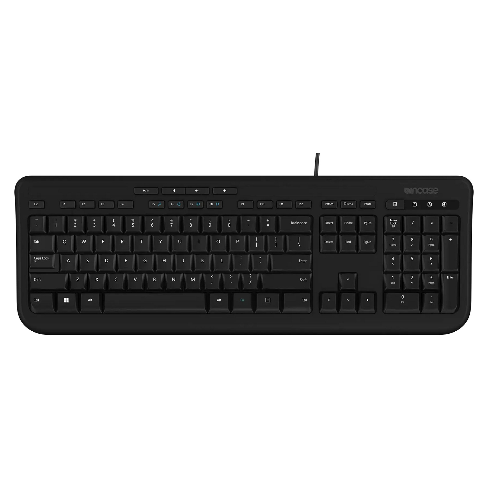 Tastierë me kabllo Incase Designed by Microsoft 600 / QWERTY - Zezë - 1