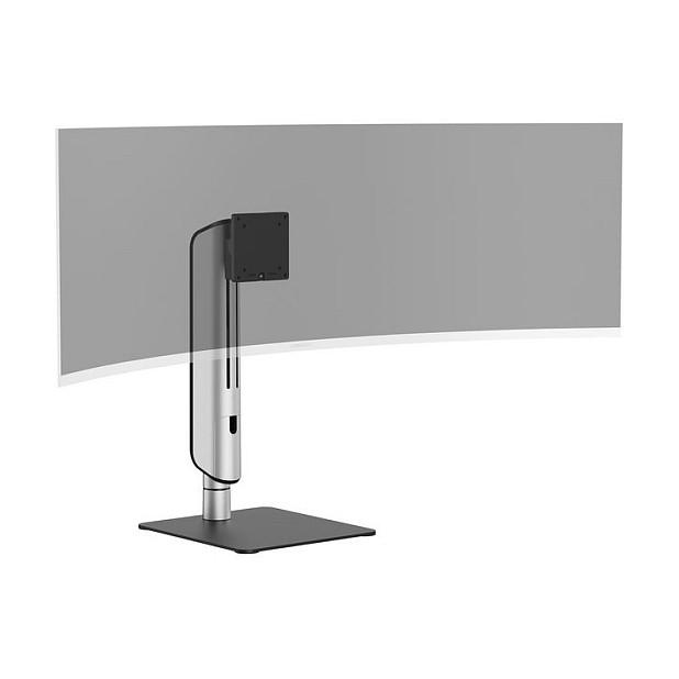 Mbajtëse për Monitor Equip 650129 , 1 Monitor , 17–49" , deri 18kg , e rregullueshme , e pjerrët , e rrotullueshme , VESA 75x75 & 100x100 - Argjend - 4