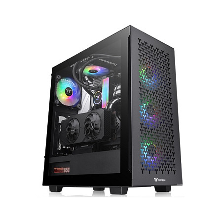 Kasë Thermaltake Tower V350 TG ARGB Air Midi ATX - Zezë - 1