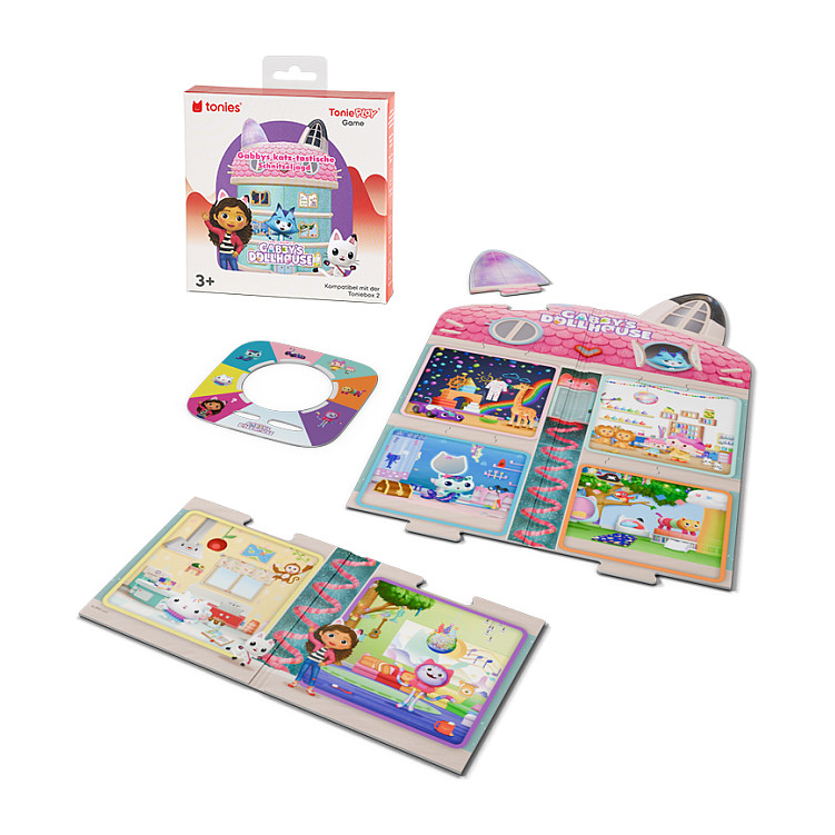 Lodra tonies Tonieplay Game M – Gabby’s Dollhouse: Gabby’s katz-tastische Schnitzeljagd / 114 Min / 1 Player / Toniebox 2 / Tonieplay Controller - Mix