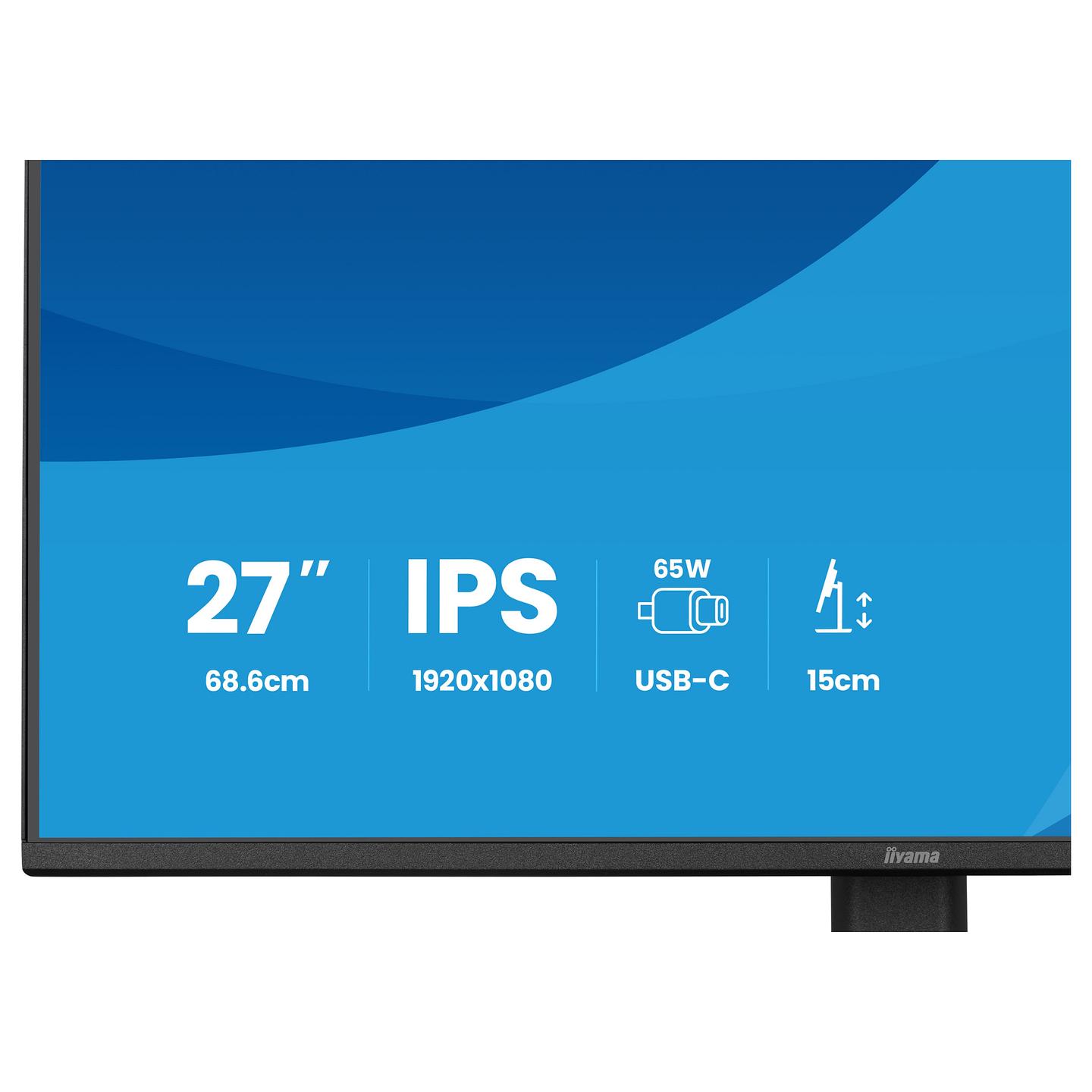 Monitor iiyama ProLite XB2797HSN-B1 / 27" / Full HD IPS / 100Hz / USB Hub 3.2 - Zezë - 11