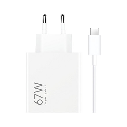 Karikues Xiaomi BHR9465EU / 67W / USB-A / HyperCharge / PD 3.0 / Kabllo 1m – Bardhë