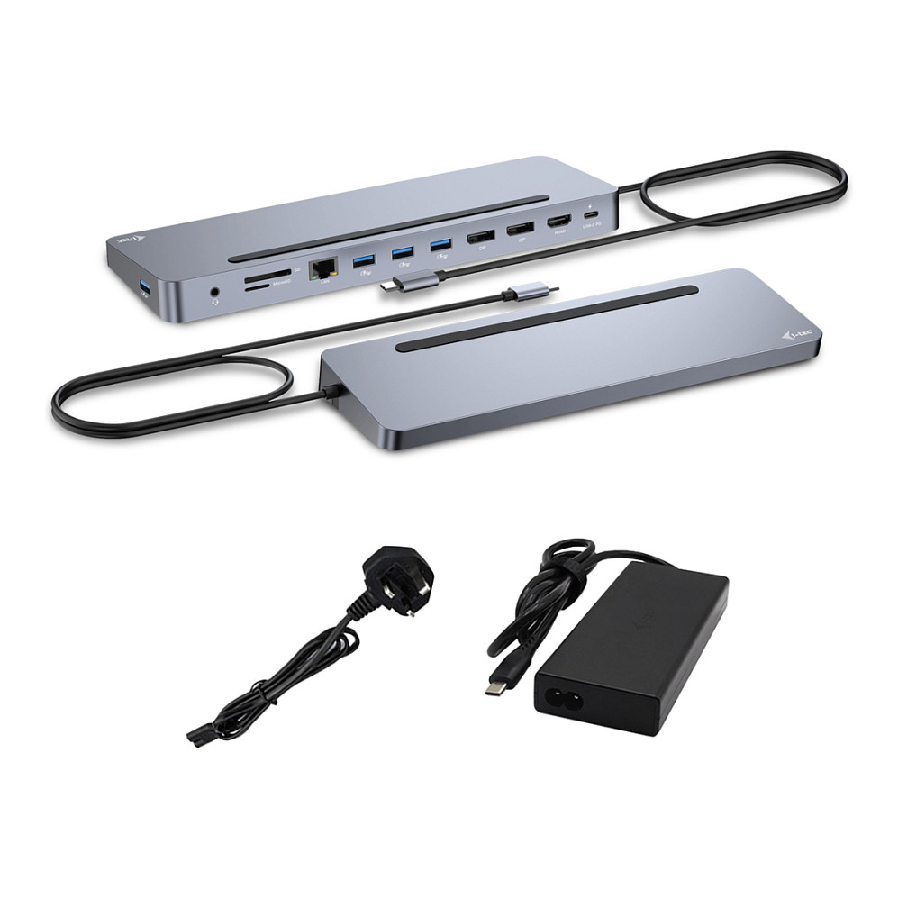Docking Station D I-TEC USB-C ERGO + Adapter - 1