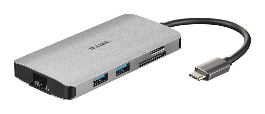 Docking Station D-Link DUB-M810 / USB-C / HDMI / Gigabit Ethernet / SD/microSD / 100W - Hiri - 1