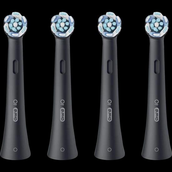 Koka Zëvendësuese për Furçë Dhëmbësh Oral-B iO Ultimative Reinigung / 4 Copë / Fije të Anuar / Pastrim 360° – Zezë