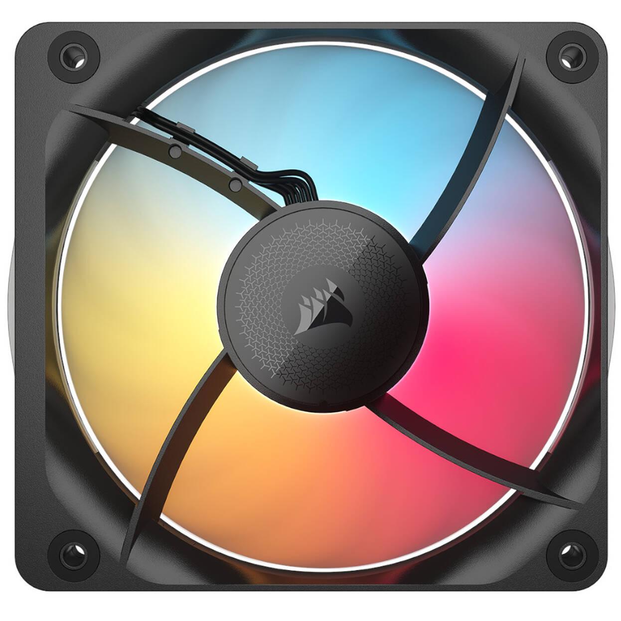 Ftohës për Kasë Corsair iCUE LINK RX120 II RGB, 120mm, PWM, 2100 RPM, ARGB - Zezë - 2