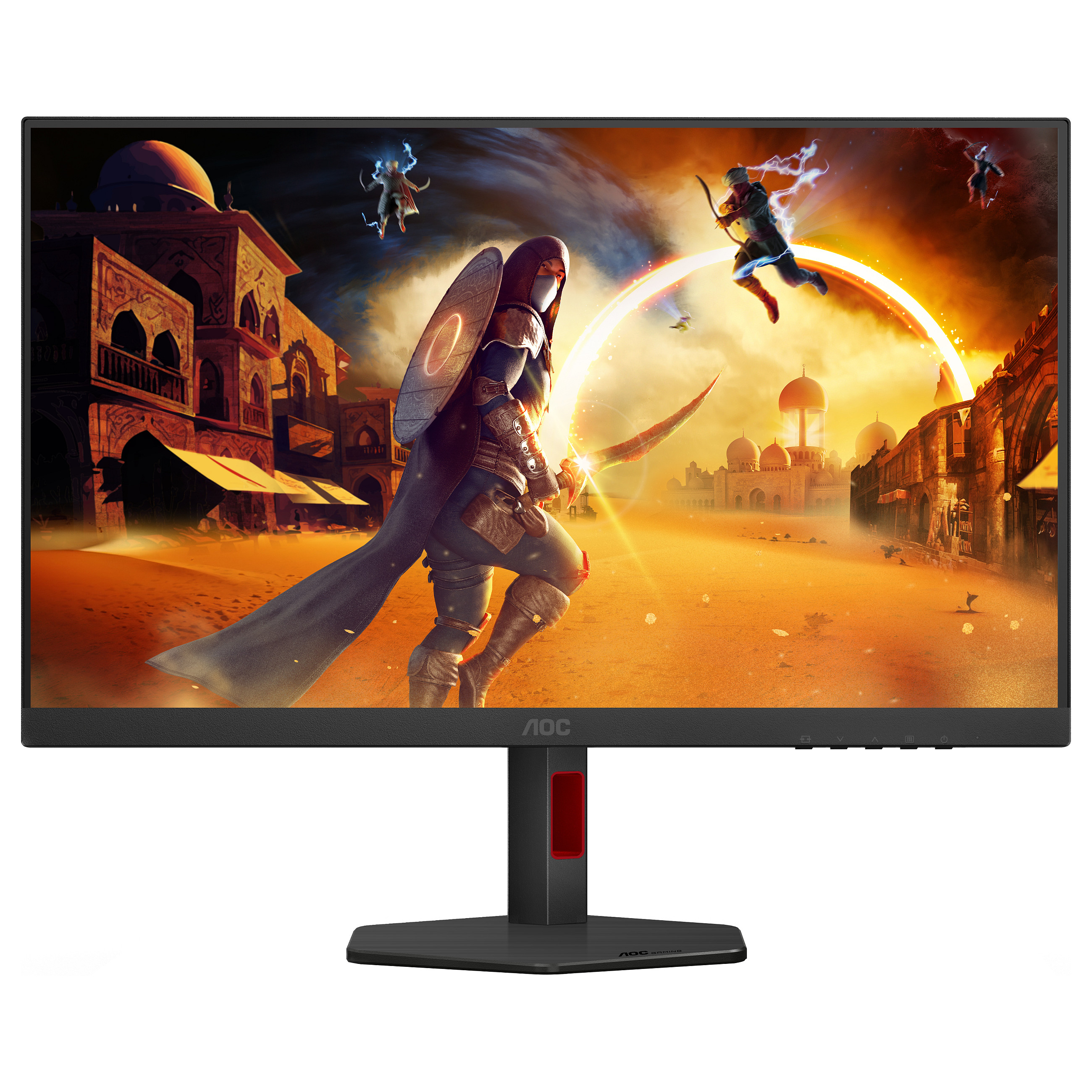 Monitor Gaming AOC Q27G4SRU / 27" / Quad HD Fast IPS / LED / 320 Hz / 0.3 ms / HDMI+USB+DP+HDCP - Zezë/Kuqe - 4